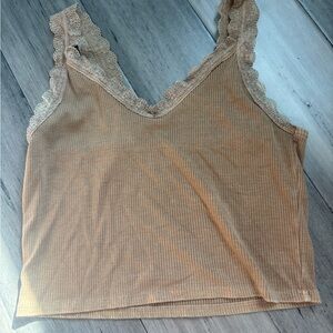 Lace Trim American Eagle top